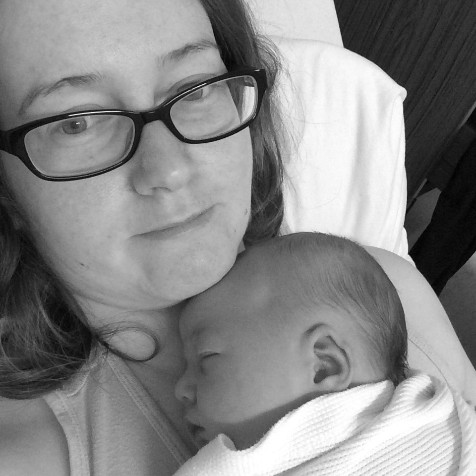 Norma Thallon and Newborn Daughter