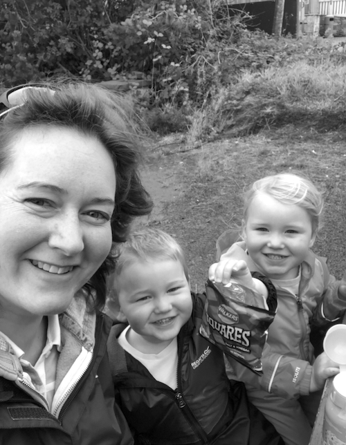 Norma Thallon and her children