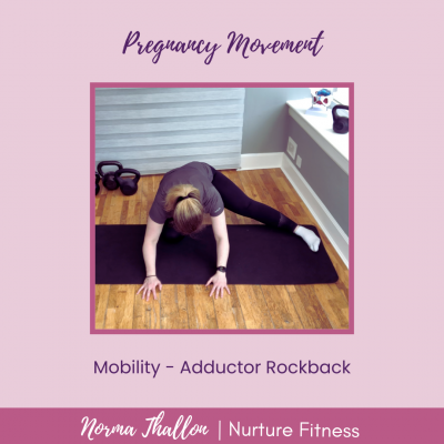 Norma Thallon demonstrating Adductor Rock Back Movement