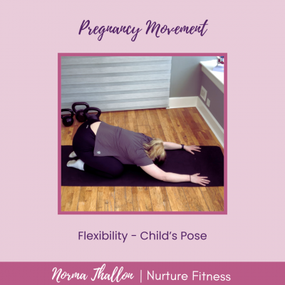 Norma Thallon demonstrating the Child's Pose Movement